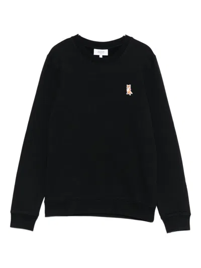 MAISON KITSUNÉ MAISON KITSUNÉ LADY FOX COTTON CREWNECK SWEATSHIRT