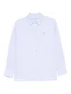 Maison Kitsuné Lady Fox Cotton Shirt In Multi