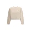 Maison Kitsuné Lady Fox-embroidered Sweatshirt In Neutral