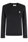 Maison Kitsuné Lady Fox Regular Sweatshirt In Black