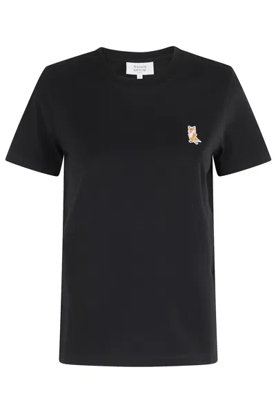 Maison Kitsuné Lady Fox Regular Tee-shirt In Black