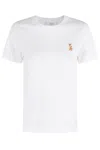 Maison Kitsuné Lady Fox Regular Tee-shirt In White