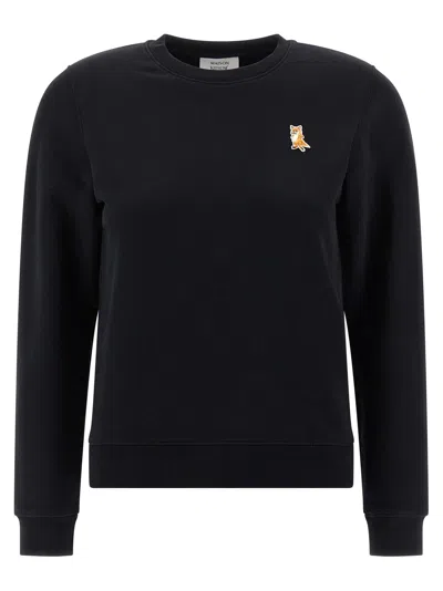Maison Kitsuné Lady Fox Sweatshirt Black In Multi