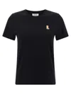 Maison Kitsuné Lady Fox Regular Tee-shirt In Black