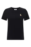 Maison Kitsuné Lady Fox Regular Tee-shirt In Black