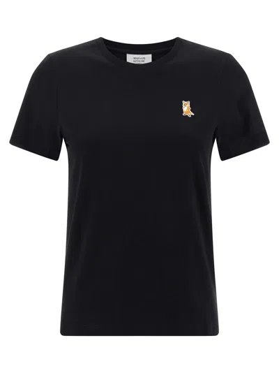 Maison Kitsuné Lady Fox T-shirt Black In Multi