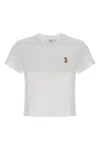 Maison Kitsuné Lady Fox T-shirt White In White
