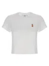 Maison Kitsuné Lady Fox T-shirt White In White