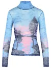 Maison Kitsuné Maison Kitsune Printed Nylon Top In Multicolor