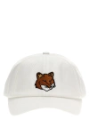 Maison Kitsuné Maison Kitsune White Cotton Baseball Cap In White