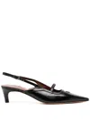 Maison Kitsuné Pointy Sling Back In Black