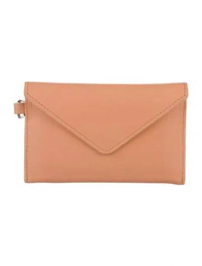 Pre-owned Maison Kitsuné Leather Wallet In Orange