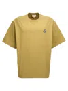 Maison Kitsuné Cotton T-shirt With Patch In Light Green