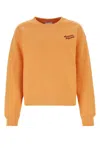 MAISON KITSUNÉ LIGHT ORANGE COTTON SWEATSHIRT