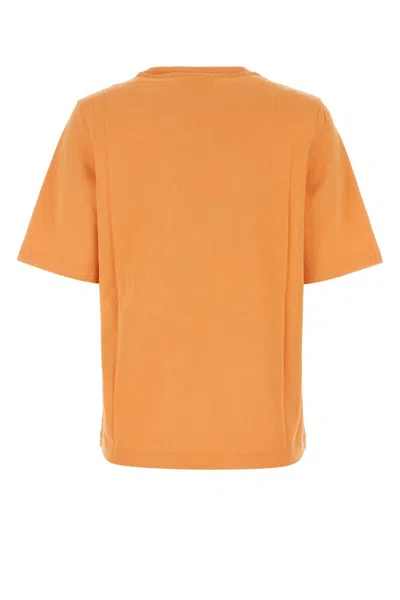 Maison Kitsuné Light Orange Cotton T-shirt In Sunsetorange