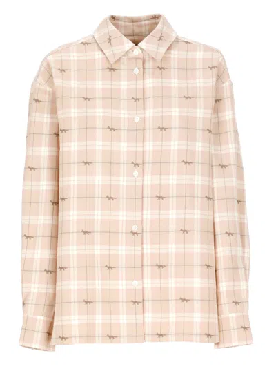 Maison Kitsuné Light Shirt In Gray
