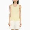 Maison Kitsuné Yellow Baby Fox Tank Top In Yellow