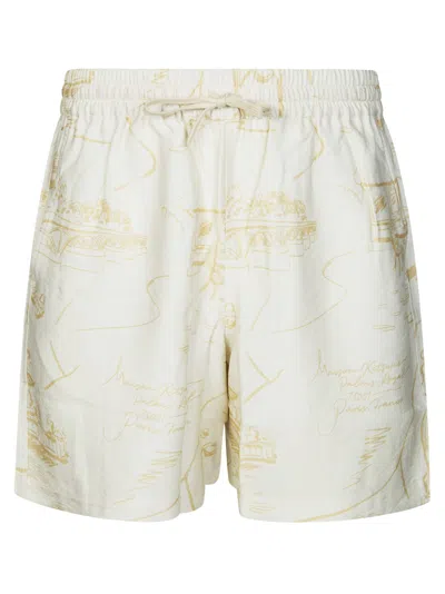Maison Kitsuné Maison Kitsune Lightweight Bermuda Shorts For Men In Black