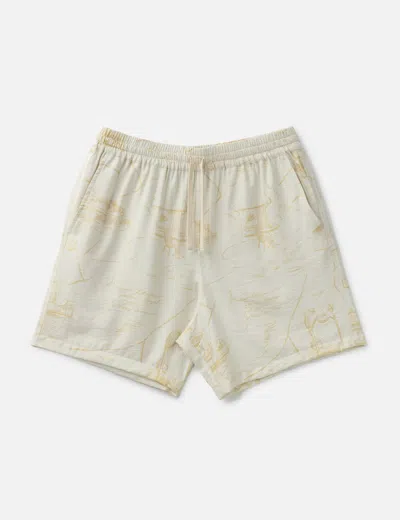 Maison Kitsuné Lightweight Shorts In Neutral