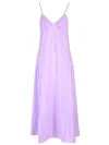 Maison Kitsuné Lilac Maxi Dress Dresses Violet In Purple