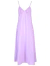 Maison Kitsuné Sleeveless Flared Dress In Violet