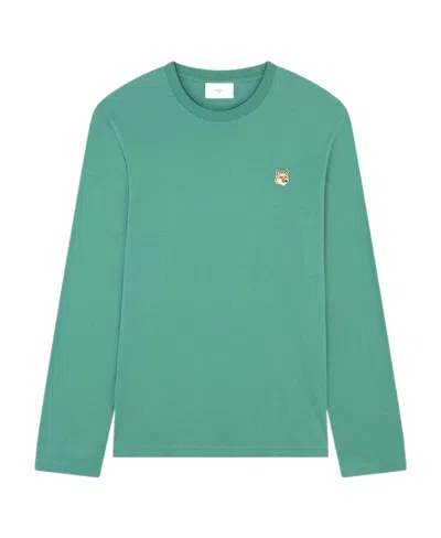 MAISON KITSUNÉ MAISON KITSUNÉ FOX HEAD PATCH LONG-SLEEVED T-SHIRT