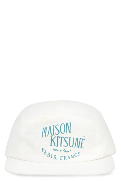 Maison Kitsuné Logo Baseball Cap In White