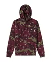 Maison Kitsuné Logo Camouflage Fox With Hoodie In Red