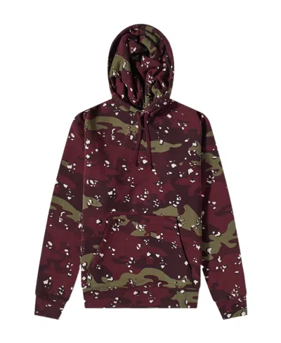 Maison Kitsuné Logo Camouflage Fox With Hoodie In Red
