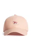 Maison Kitsuné Orange Baby Fox Cap In Pink