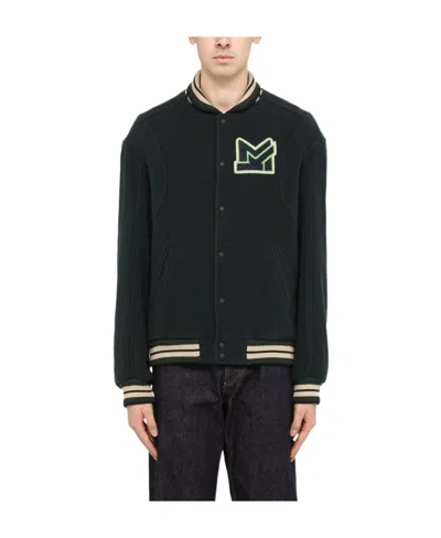 Maison Kitsuné Logo Casual Jacket In Black