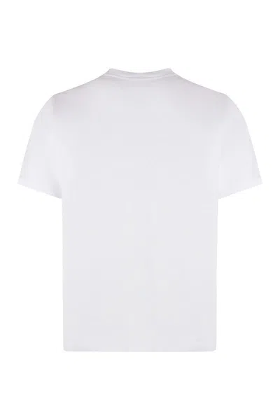 Maison Kitsuné Logo Cotton T-shirt In White