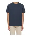 Maison Kitsuné Navy Bold Fox Head Patch Oversized T-shirt In Blue