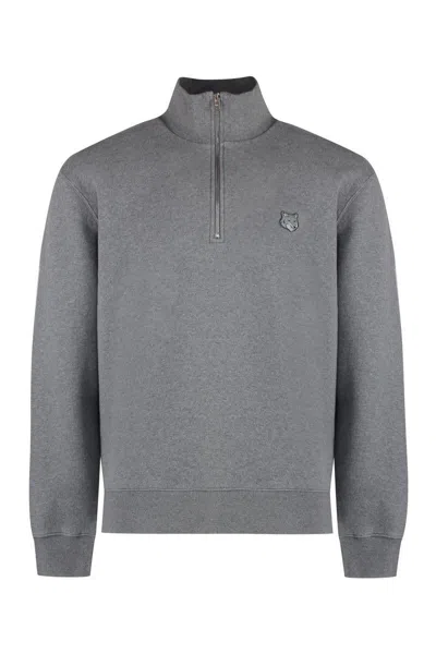 Maison Kitsuné Logo Detail Cotton Sweatshirt