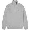 Maison Kitsuné Bold Fox Head Patch Half Zip Sweatshirt