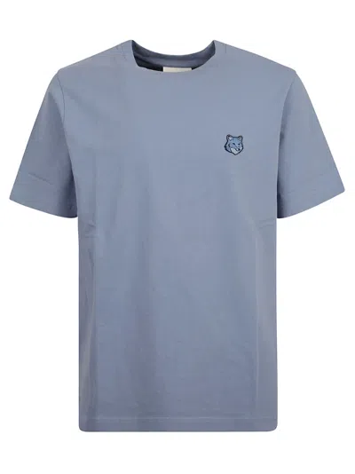 Maison Kitsuné Logo Detail T-shirt In Hampton Blue