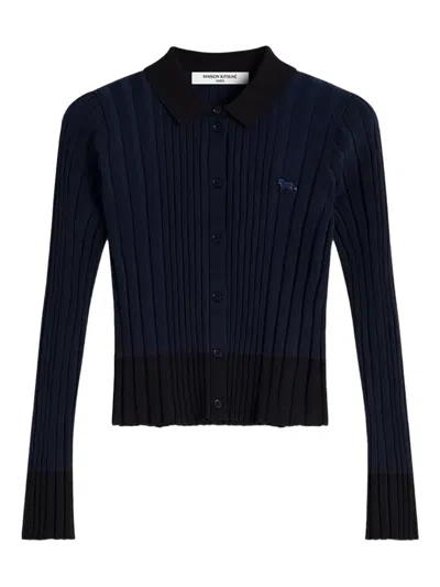 Maison Kitsuné Logo-embroidered Cardigan
