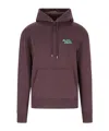 Maison Kitsuné Drawstring Hood Cotton Hoodie In Red