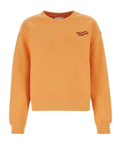 Maison Kitsuné Maison Kitsune Light Orange Cotton Sweatshirt