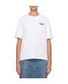 Maison Kitsuné White T-shirt With Logo Handwriting Print In White
