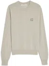 Maison Kitsuné Bold Fox Head Patch Regular Jumper In Neutrals