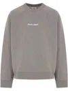 Maison Kitsuné Embroidery Oversize Raglan Sweatshirt In Grey