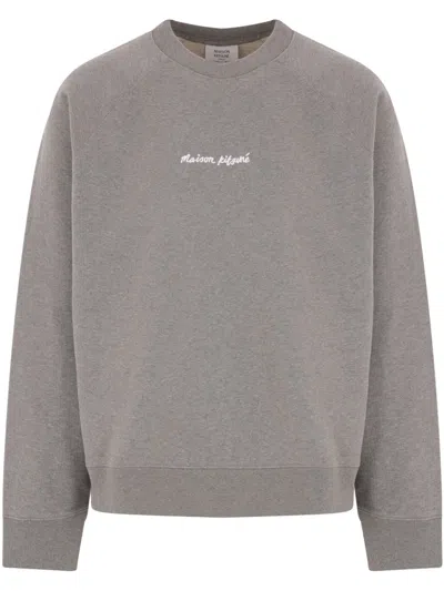 MAISON KITSUNÉ LOGO-EMBROIDERED SWEATSHIRT