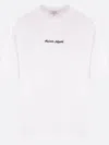 Maison Kitsuné Maison Kitsune Line Handwriting Oversized T-shirt In White