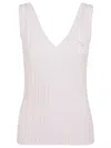 Maison Kitsuné Pink Baby Fox Tank Top In Lilac