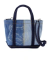 Maison Kitsuné Fox Head Weekender Shopper Bag - Maison Kitsune - Denim - Blue In Blue