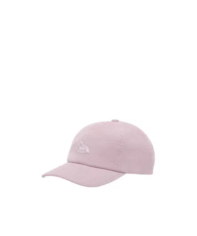 Maison Kitsuné Logo Hat In Pink