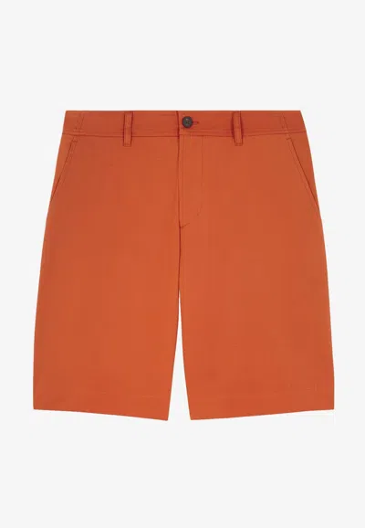 MAISON KITSUNÉ LOGO LABEL BERMUDA SHORTS