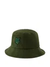 Maison Kitsuné Logo-patch Bucket Hat In Green
