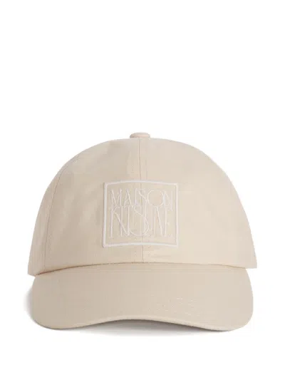 Maison Kitsuné Logo Patch Cap In Neutral